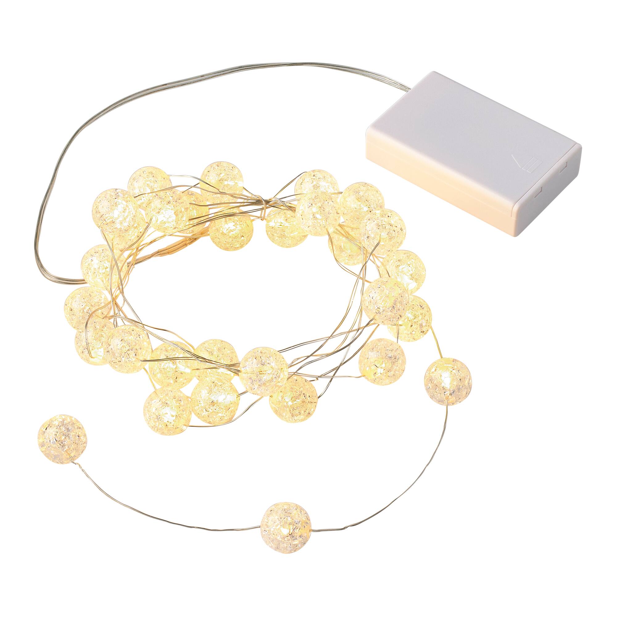 30ct. Crackle Ball LED String Lights by Ashland™